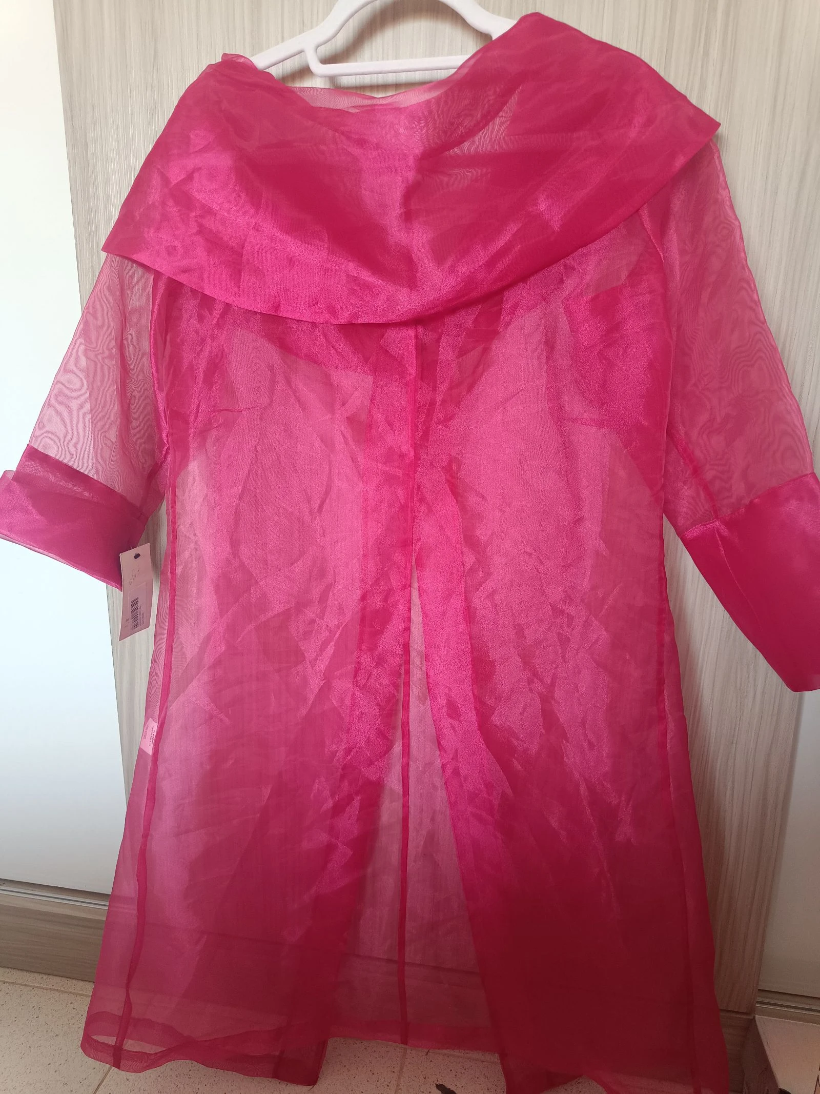 Sobretodo abrigo organza fucsia fiesta Miss Tela's T. 44 (NUEVO) – photo 4